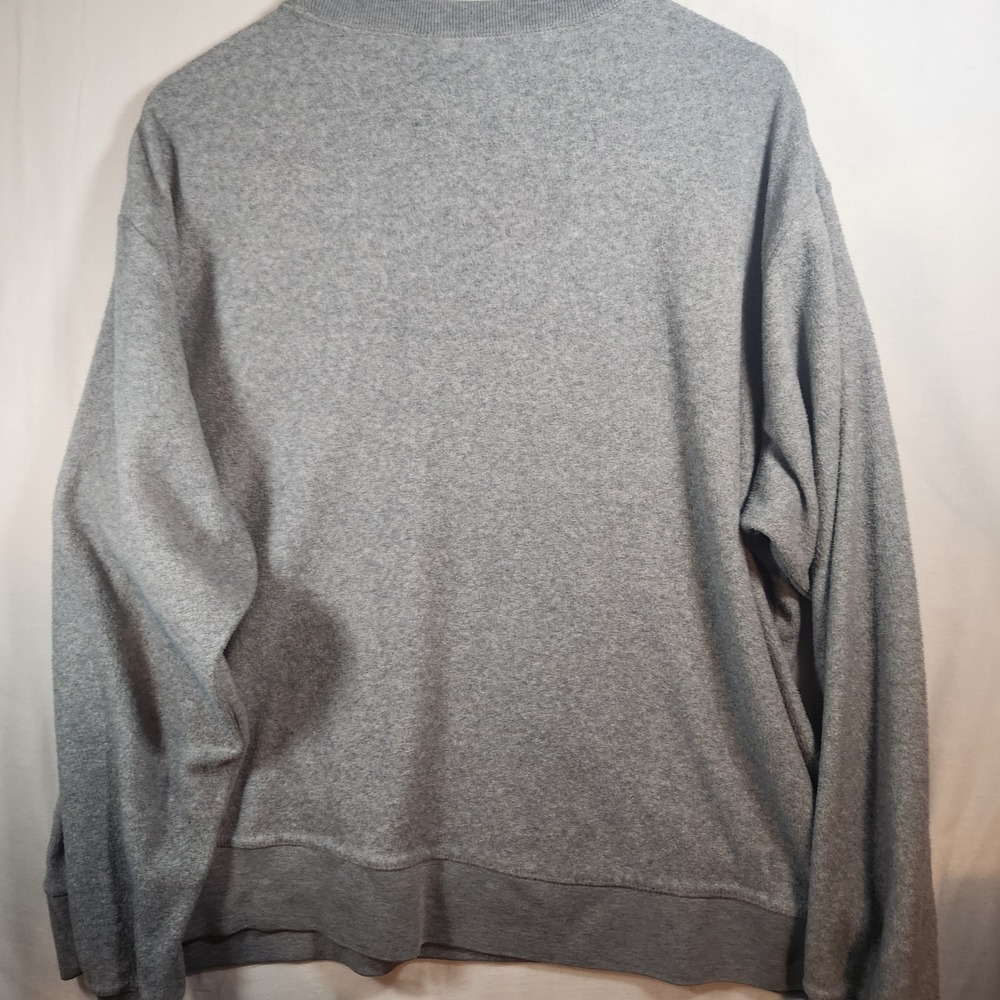 Vintage Disney Store Eeyore Ice Skating Embroidered Gray Fleece Sweatshirt XL - Picture 5 of 6